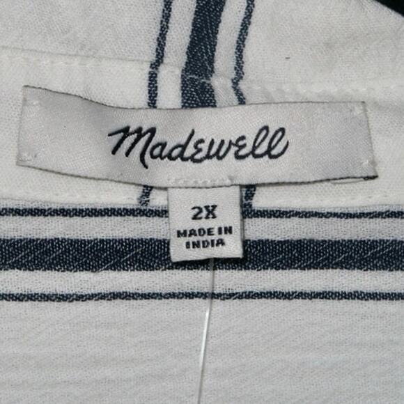 Central Drapey Shirt in Fairborn Stripe XXL - Picture 5 of 7